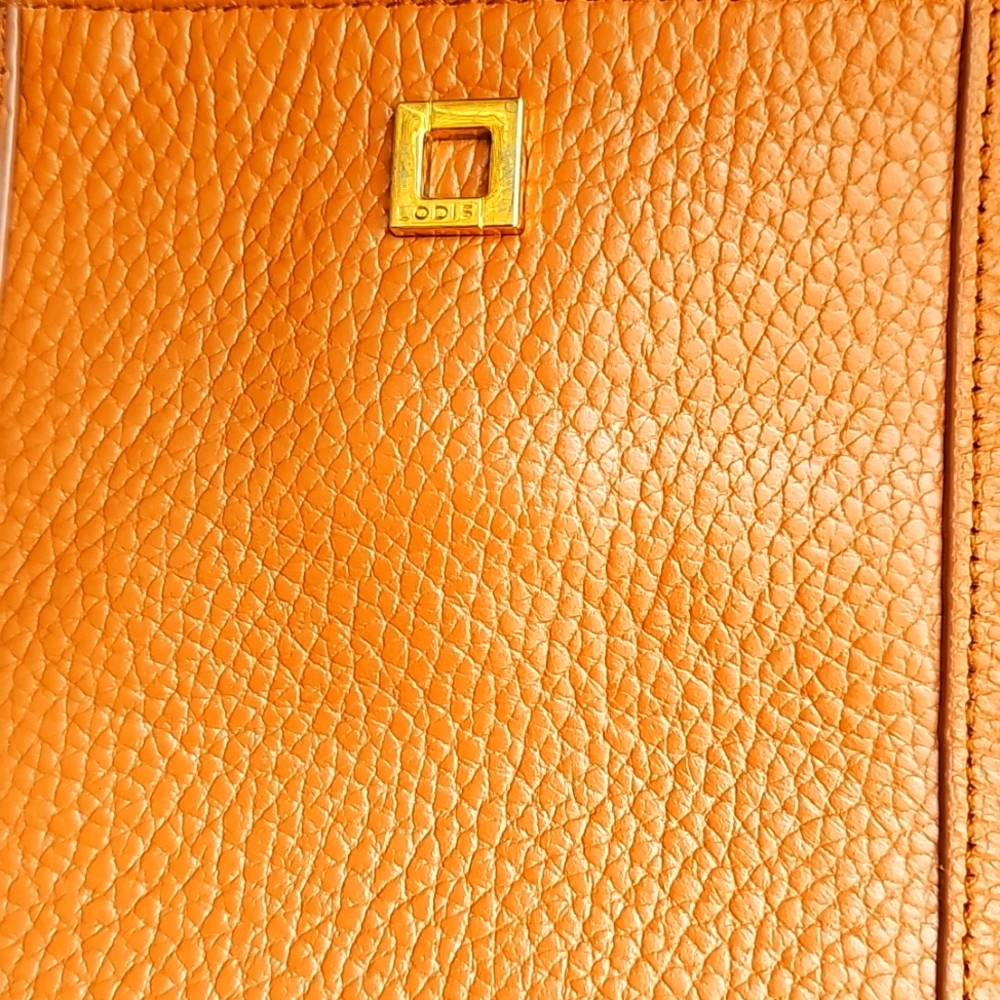 Lodis Camel Leather Wristlet
